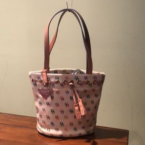 Vintage Dooney & Bourke Multi-color Monogram Shoulder